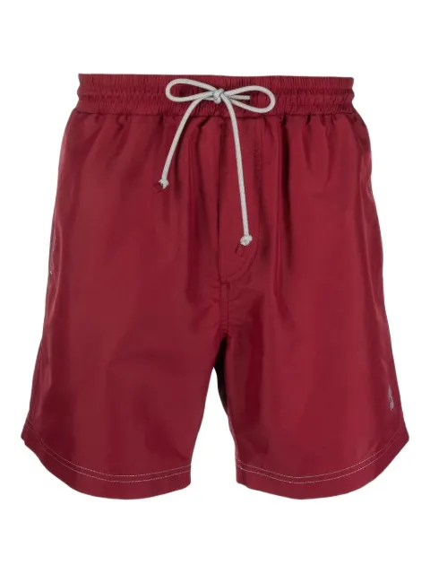 Brunello Cucinelli logo-embroidered swim shorts