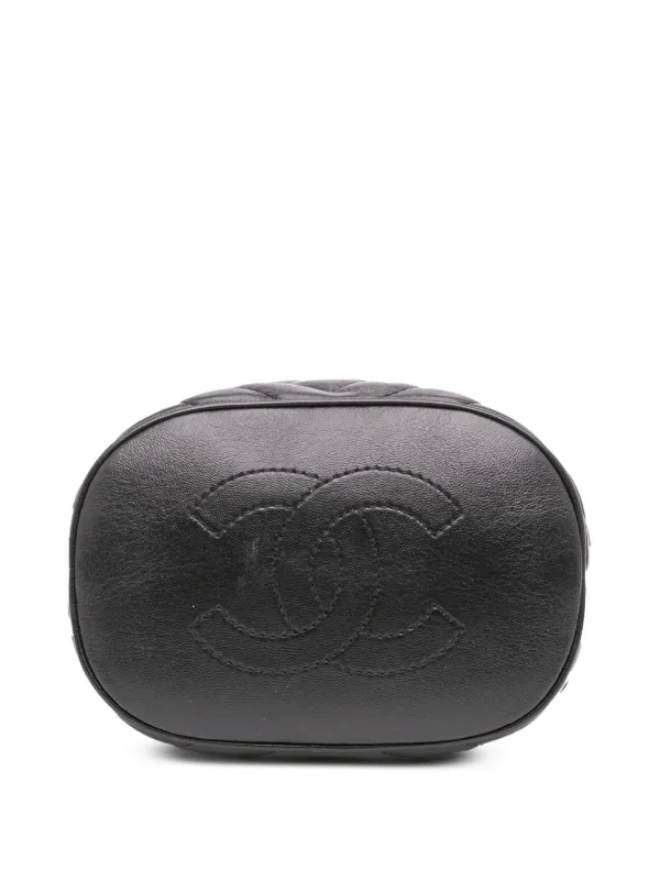 CHANEL Pre-Owned 2018-2019 マトラッセ シェブロン ラムスキン