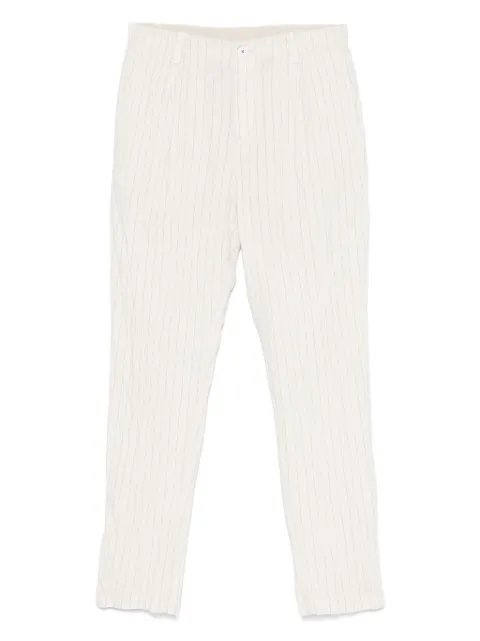 Transit striped straight-leg trousers