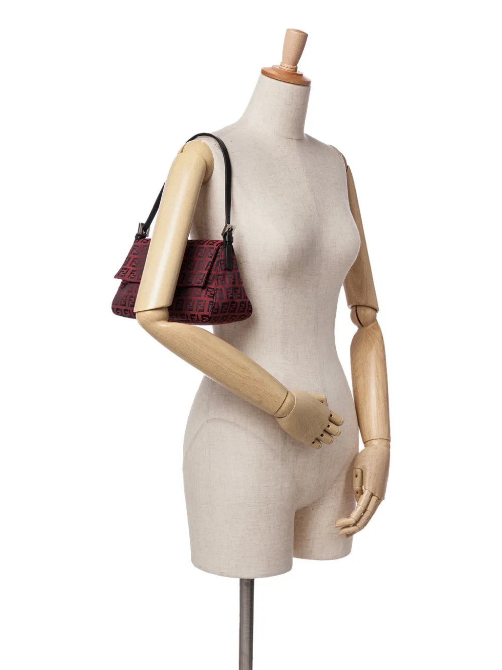 FENDI 2000-2024 MINI ZUCCHINO CANVAS MAMMA FOREVER SHOULDER BAG