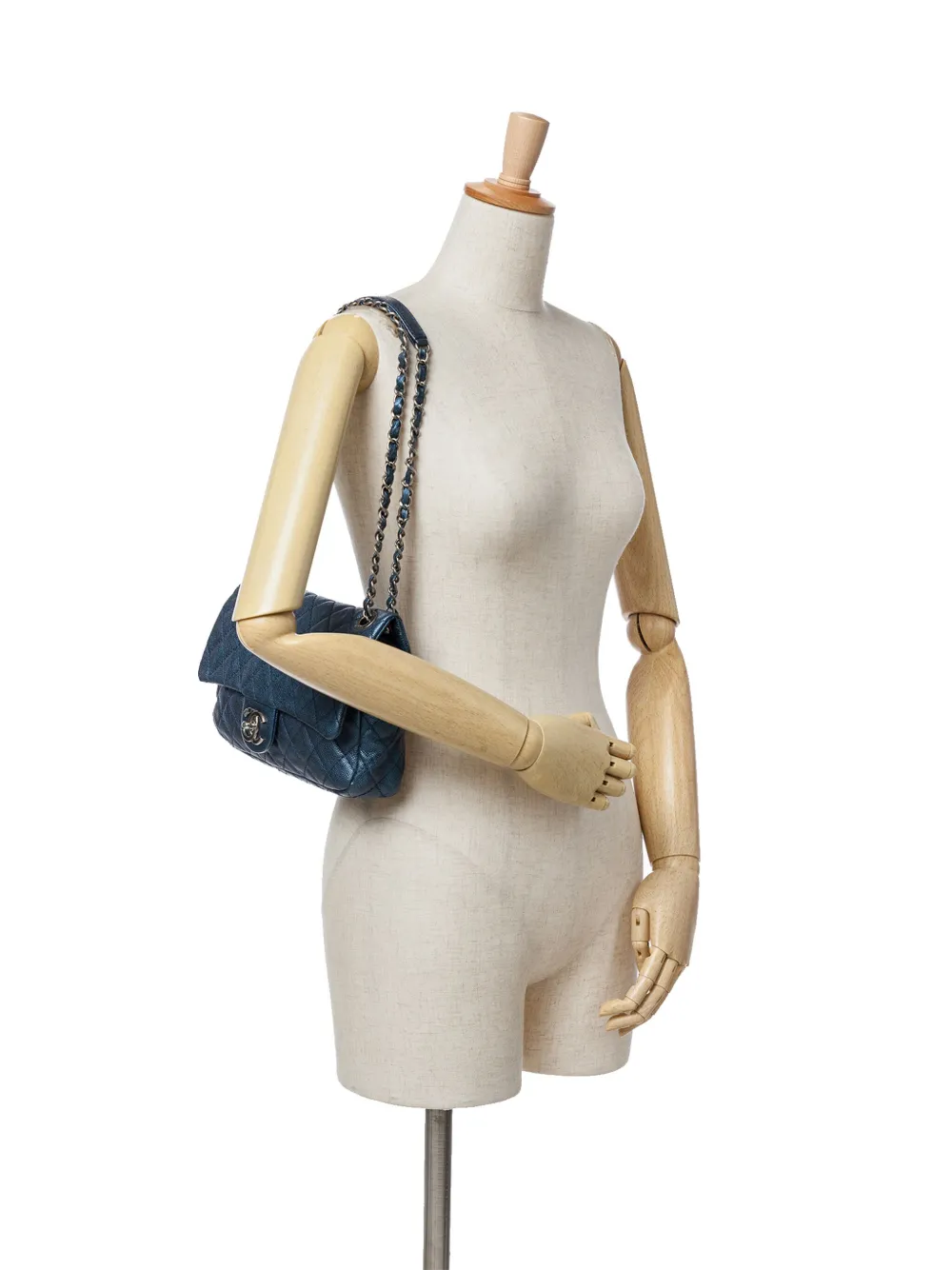 CHANEL Pre-Owned 2012 Jumbo Iridescent Quilted Caviar Easy Flap shoulder bag | Pre-Owned | Image 2