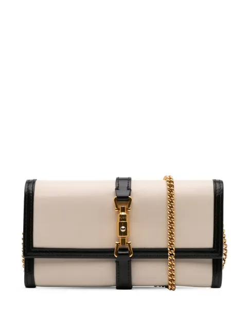Gucci Pre-Owned bolsa crossbody Jackie 1961 Wallet On Chain de piel de becerro bicolor 2000-2015