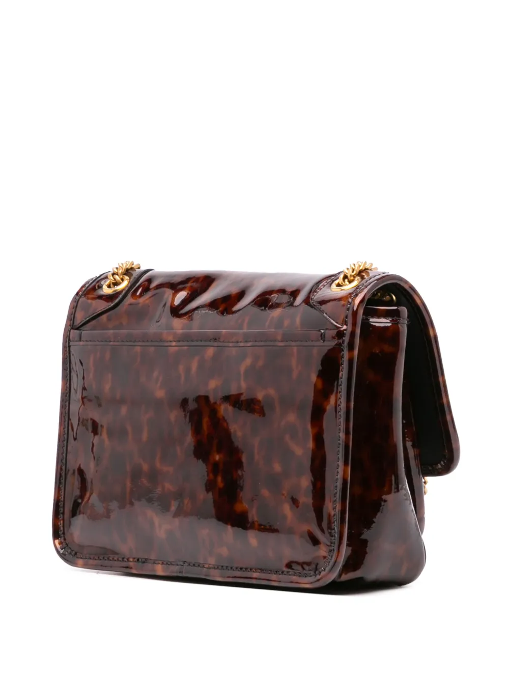 Saint Laurent Pre-Owned 2019 Baby Patent Leopard Print Niki shoulder bag | Pre-Owned | Image 2