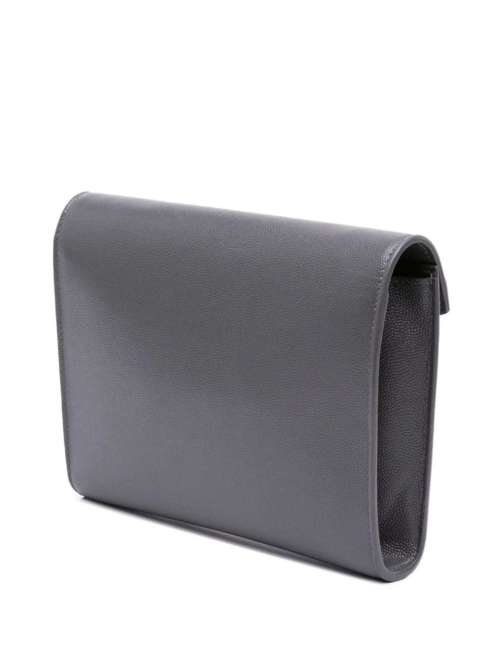 Pre-owned Saint Laurent 2021 Grain De Poudre Monogram Cassandra Chain Wallet Crossbody Bag