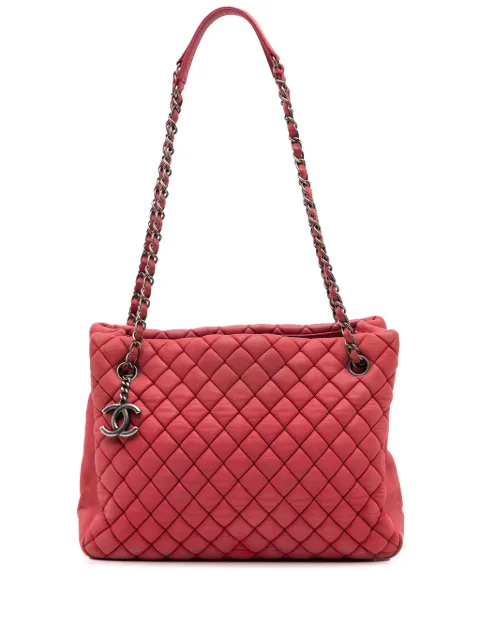CHANEL Pre-Owned 2012-2013 Quilted Iridescent Calfskin New Bubble tote bag