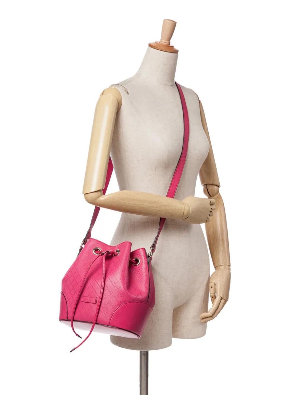 Gucci Pre-Owned Borsa a secchiello Diamante Bright in pelle 2016-2024 | Image 7