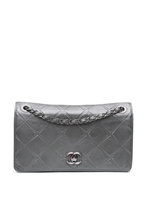 CHANEL Pre-Owned شنطة كتف 'بروبيلر' متوسطة بقلاب ونقش جلد العجل 2016-2017