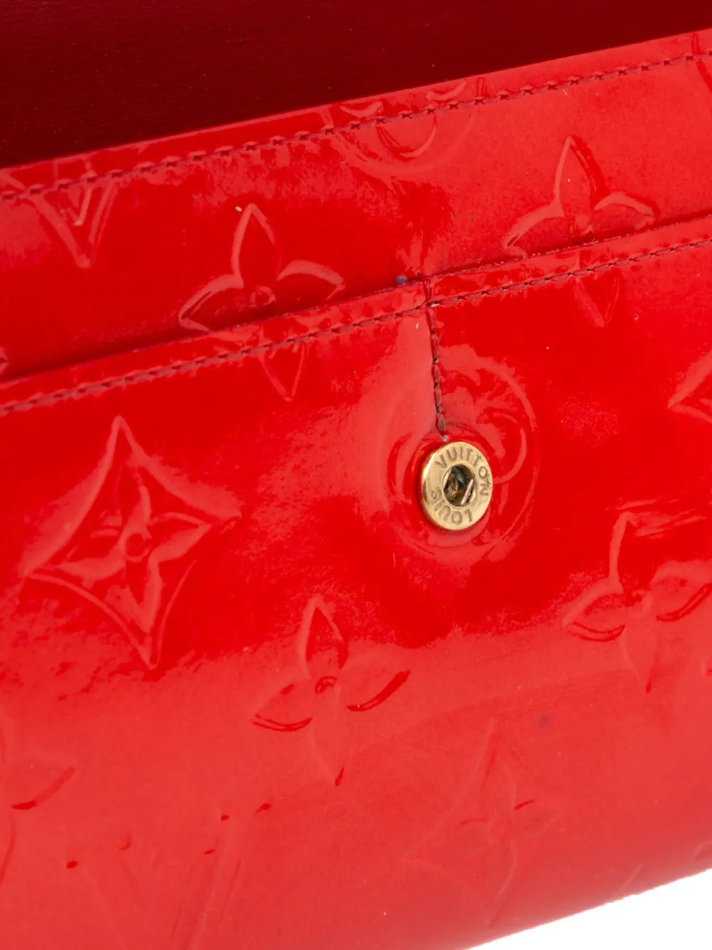 Pre-owned Louis Vuitton 2005 Monogram Vernis Sarah Wallet Long Wallets