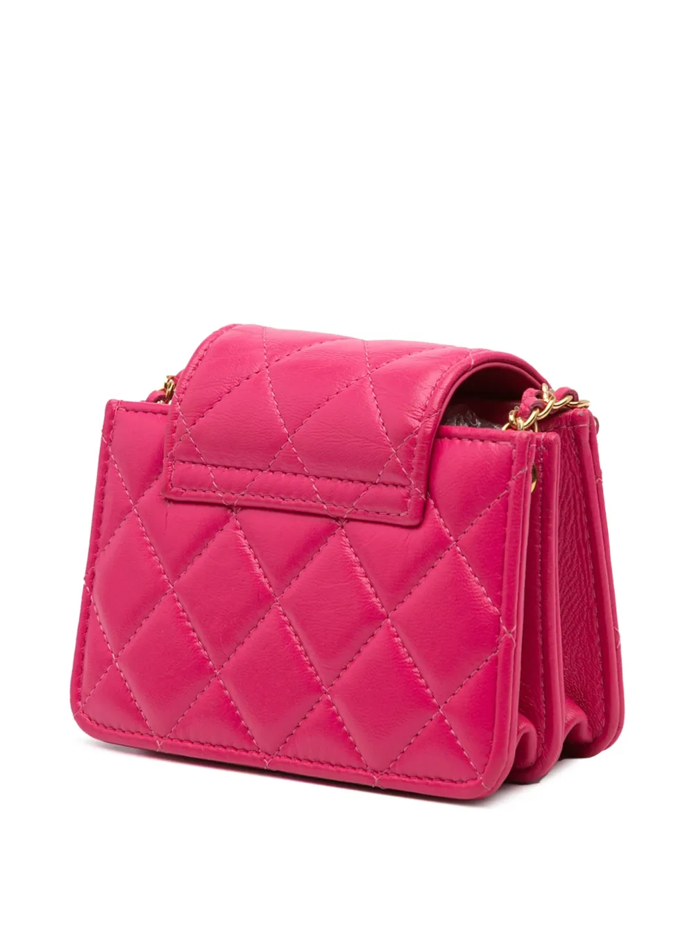 CHANEL Pre-Owned 2021-2024 gesteppte CC Umhängetasche aus Lammleder mit Klappe | Pre-owned & Archive | Image 2