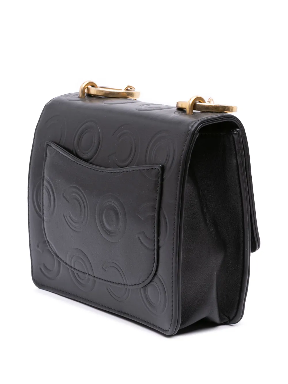 CHANEL Pre-Owned 2019 Mini Square Calfskin Coco Embossed Flap crossbody bag | Pre-Owned | Image 2
