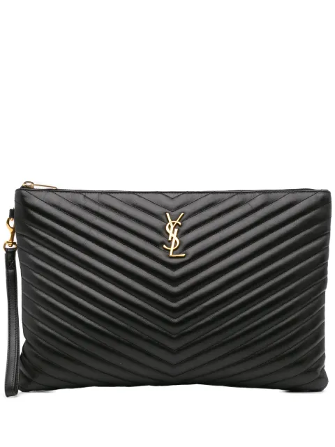 Saint Laurent Pre-Owned pochette à motif monogrammé (2019)
