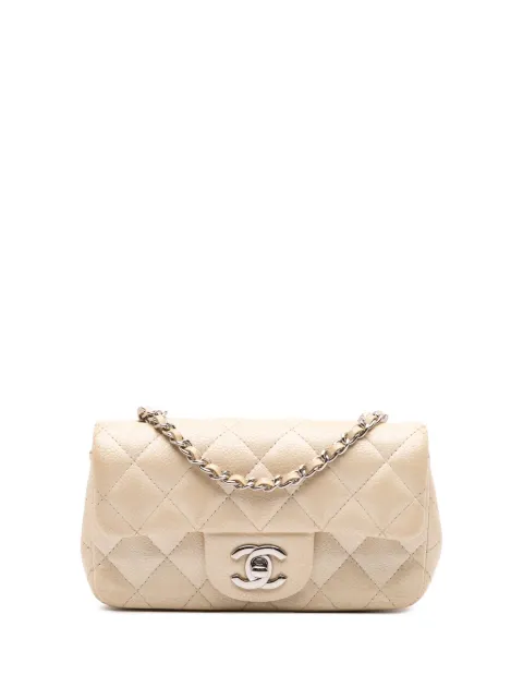 CHANEL Pre-Owned 2014-2015 Extra Mini Rectangular Classic Caviar Single Flap crossbody bag