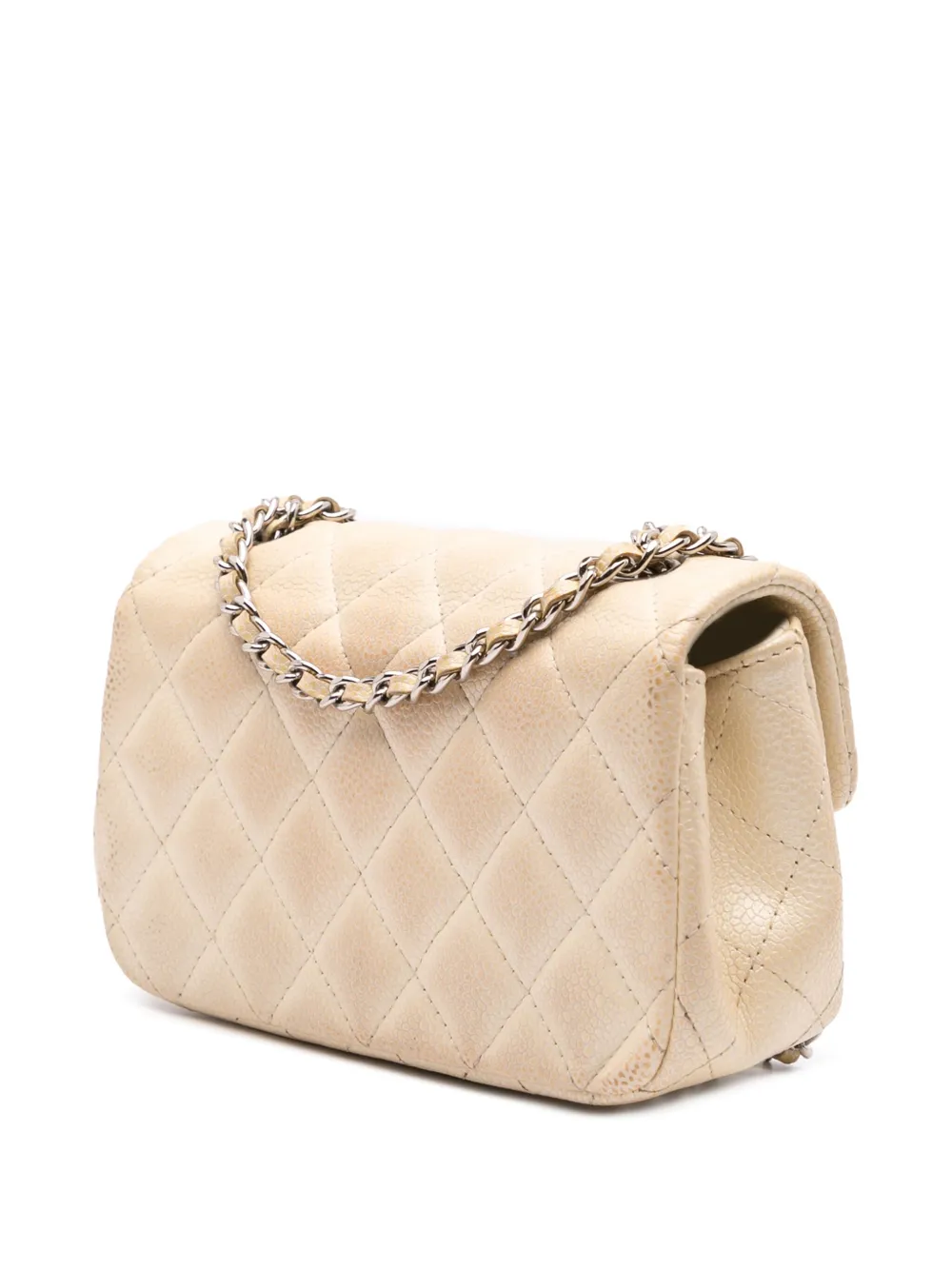 CHANEL Pre-Owned Borsa a tracolla Extra Mini Rectangular in pelle Caviar con battente 2014-2015 | Pre-owned | Image 2