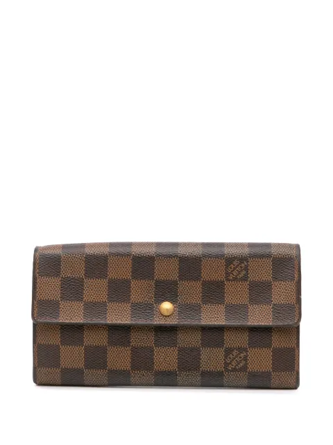 Louis Vuitton Pre-Owned 2005 Damier Ebene Sarah Wallet long wallets