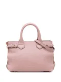 Burberry Pre-Owned 2015-2017 Small Calfskin and House Check Banner Bag satchel - Pink