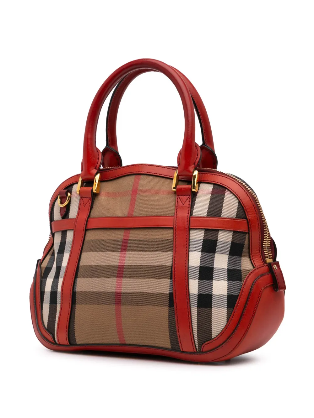 Burberry Pre-Owned 2000-2017 House Check Canvas Bridle Orchard satchel | Pre-Owned | Image 2