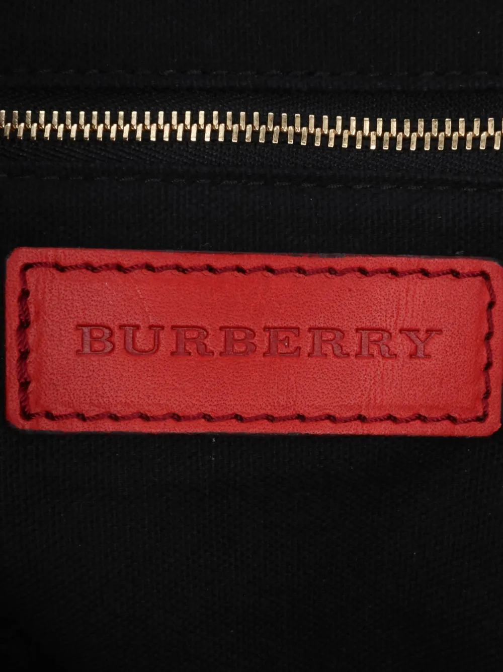 Pre-owned Burberry 2000-2017 House Check Canvas Bridle Orchard Satchel