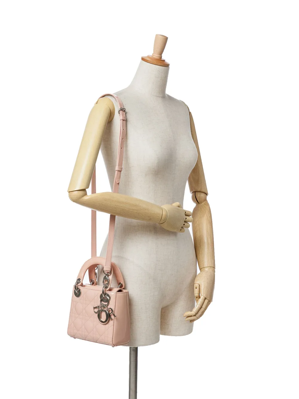 美品・ヴィンテージ【Dior】2016 パテント サッチェルバッグ Christian Dior Pre-Owned 2016 マイクロ オンブレ パテント