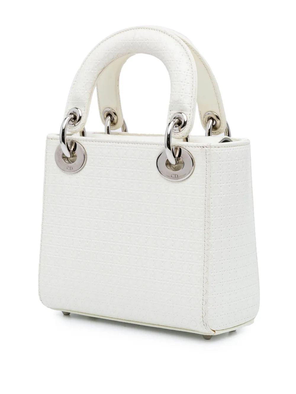 Christian Dior Pre-Owned 2016 Mini Patent Microcannage Lady Dior satchel | Pre-Owned | Image 2