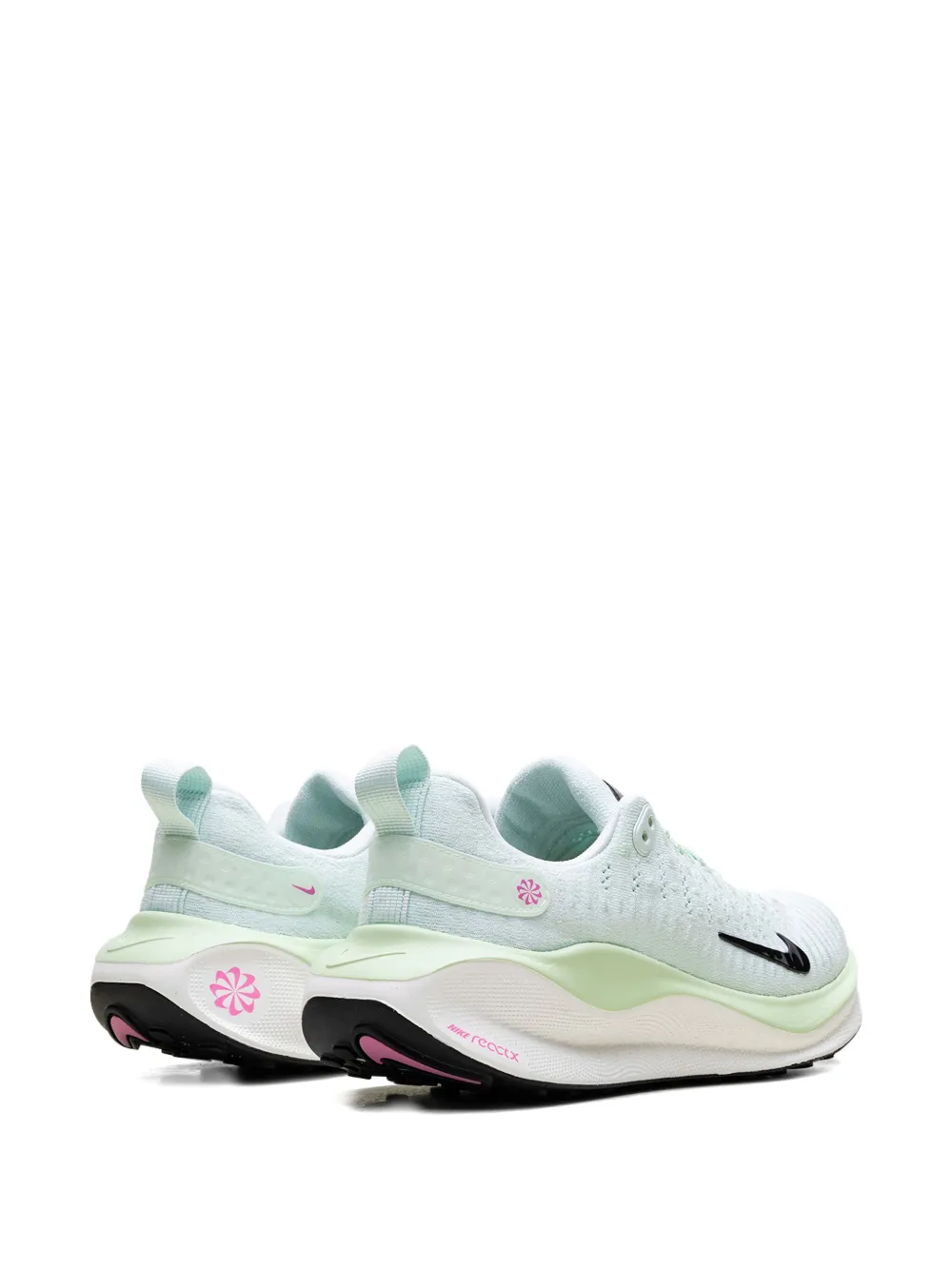 Nike ReactX Infinity Run "Barely Green Vapor Green Playful Pink Black" sneakers
