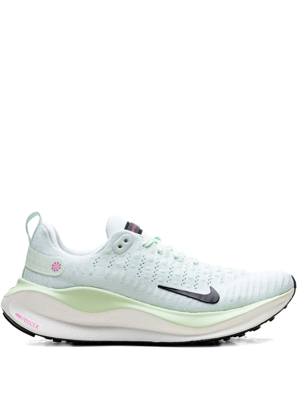 Nike ReactX Infinity Run "Barely Green Vapor Green Playful Pink Black" sneakers