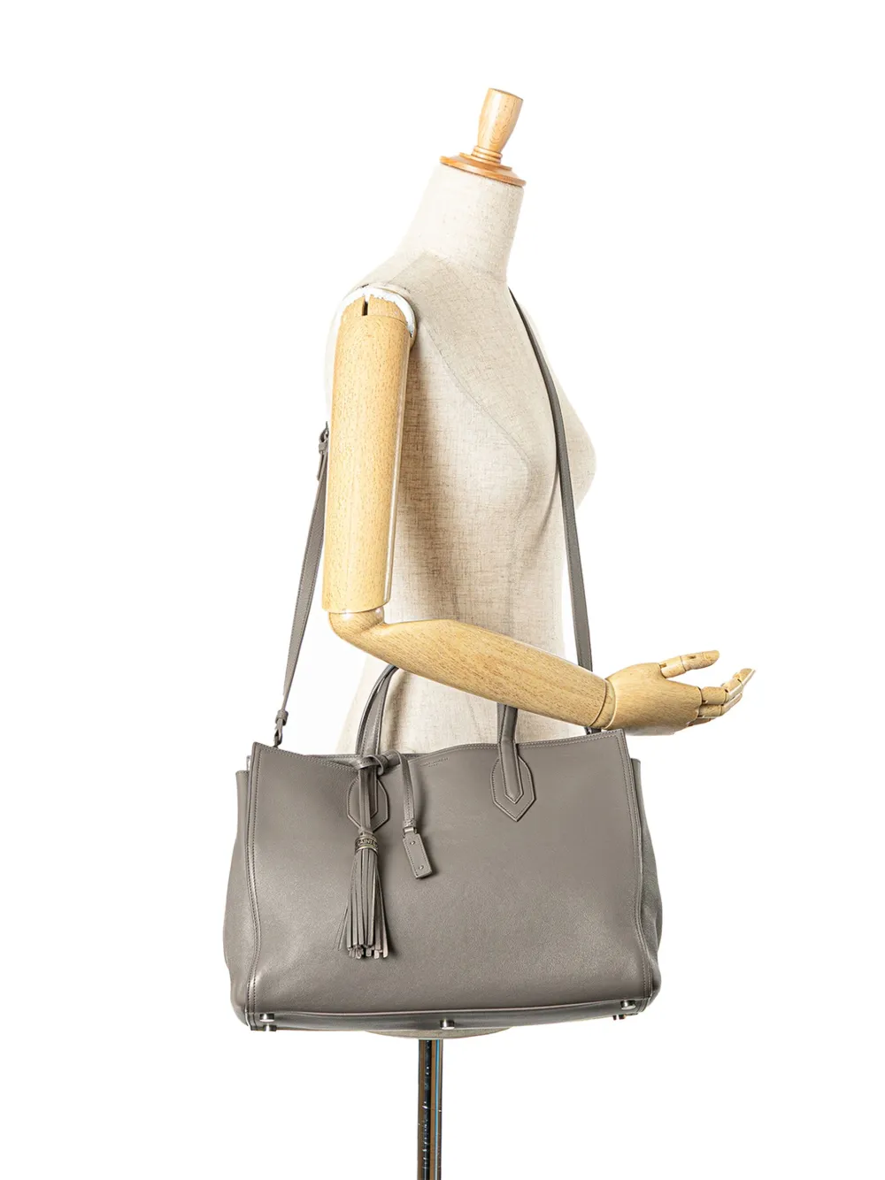 Pre-owned Saint Laurent 2017 Medium Calfskin Amber Tote Satchel
