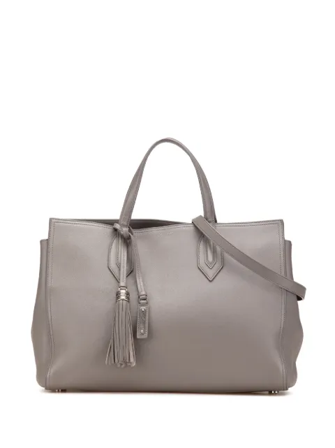 Saint Laurent Pre-Owned 2017 Medium Calfskin Amber Tote satchel