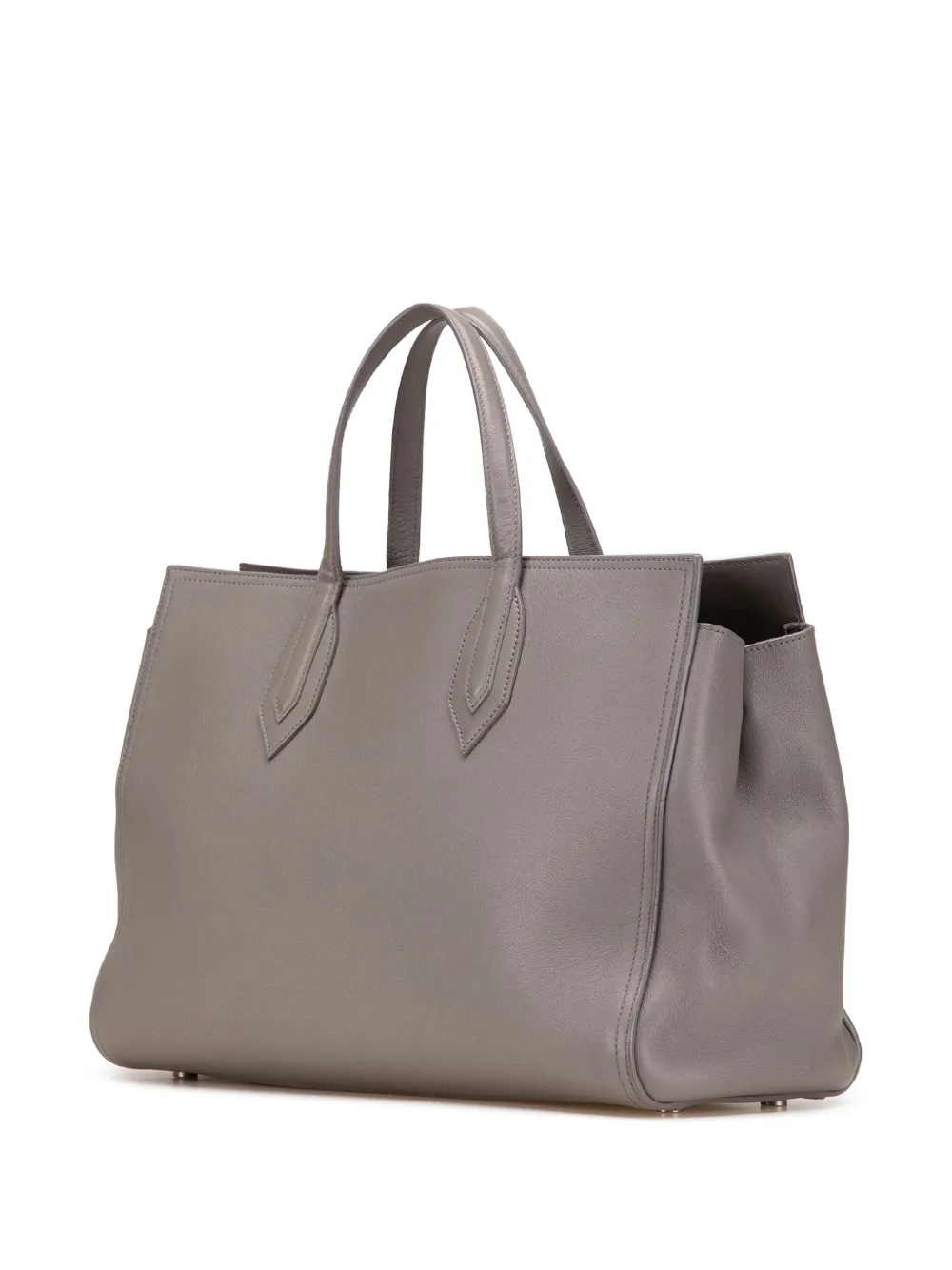 Pre-owned Saint Laurent 2017 Medium Calfskin Amber Tote Satchel