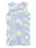 Pleats Please Issey Miyake Refraction mini dress - Blue