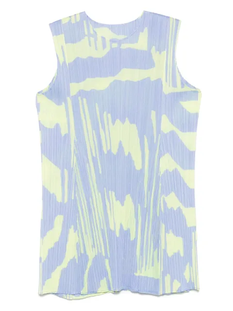 Pleats Please Issey Miyake vestido corto Refraction