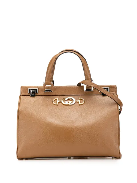 Gucci Pre-Owned 2000-2015 Medium Leather Zumi Top Handle Bag satchel