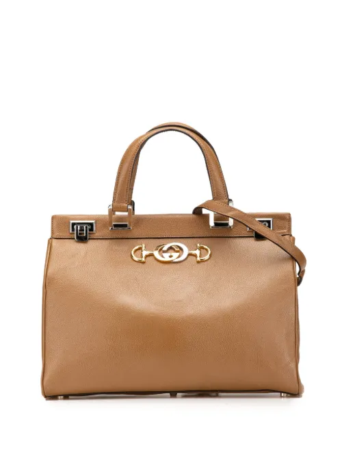 Medium Leather Zumi Top Handle Bag satchel - Gucci Pre-Owned - Modalova