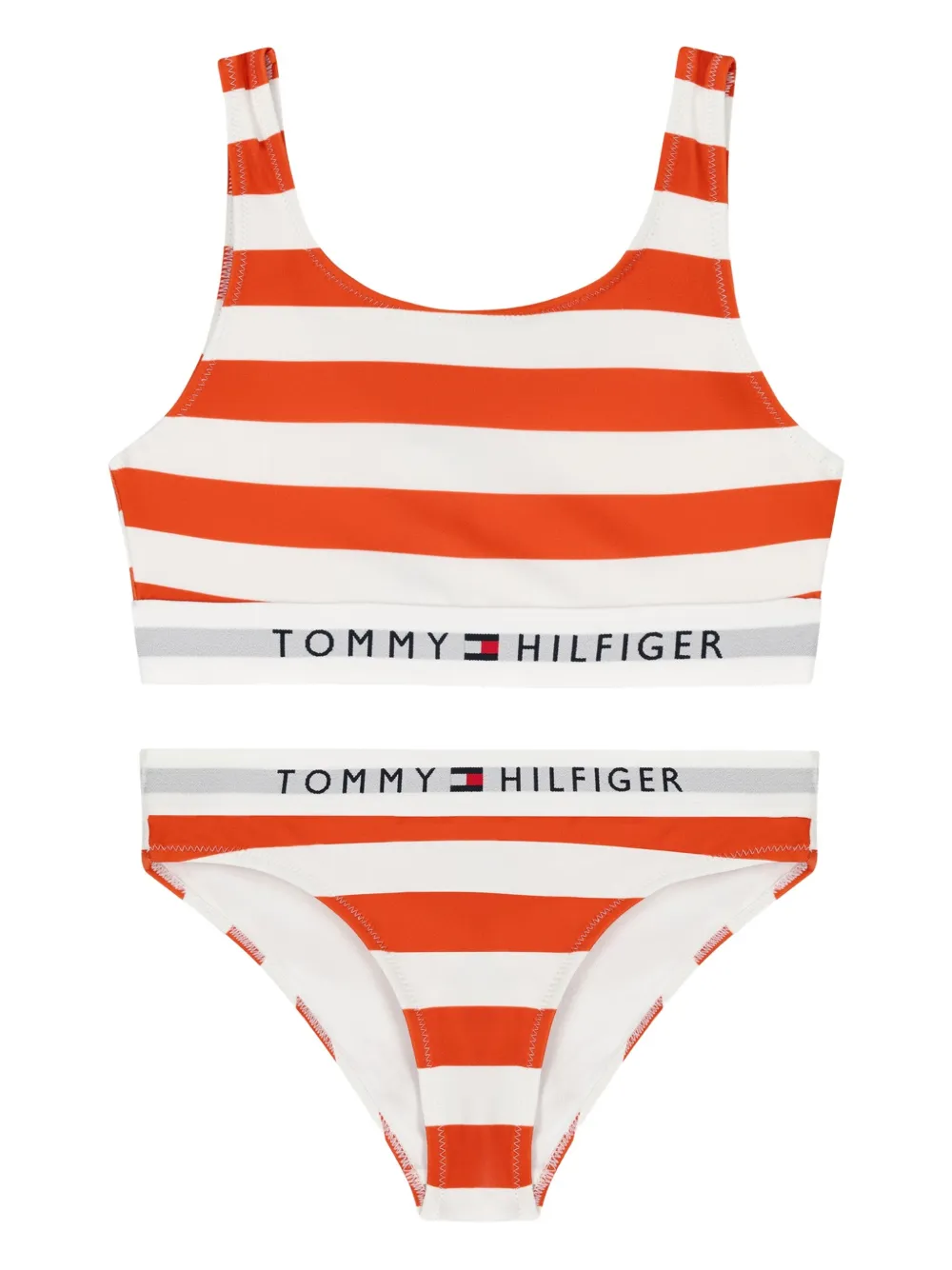 Tommy Hilfiger Junior striped bikini | Orange | Image 1