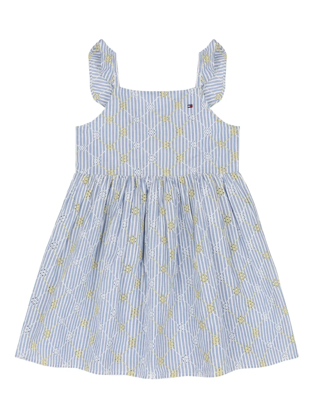 Tommy Hilfiger Junior Kids' Striped Ruffled Dress