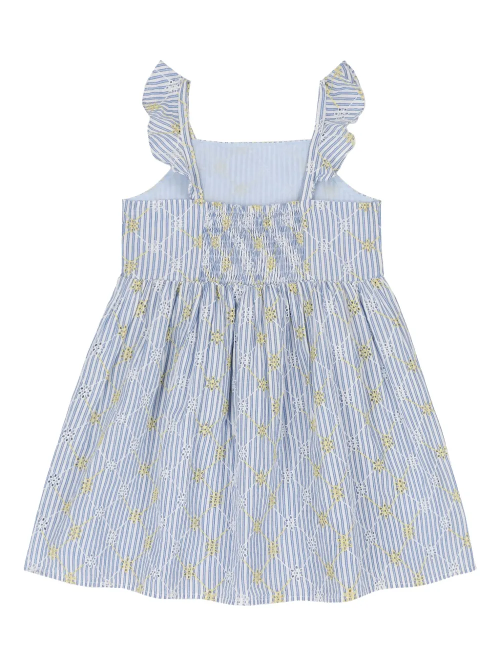 TOMMY HILFIGER JUNIOR STRIPED RUFFLED DRESS