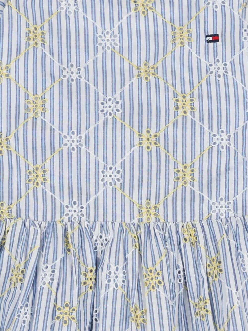 TOMMY HILFIGER JUNIOR STRIPED RUFFLED DRESS