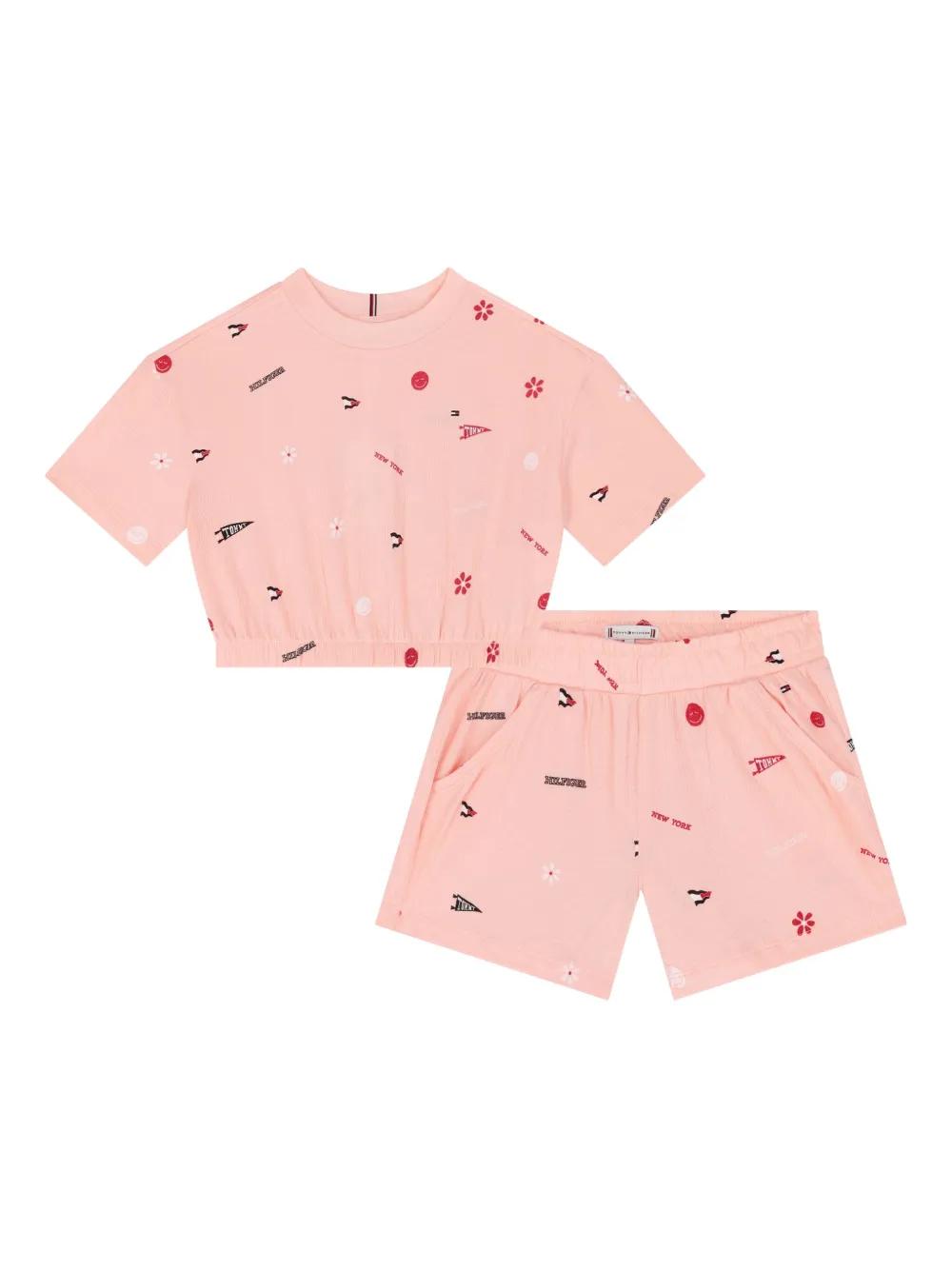 Tommy Hilfiger Junior Kids' Graphic-print Shorts Set