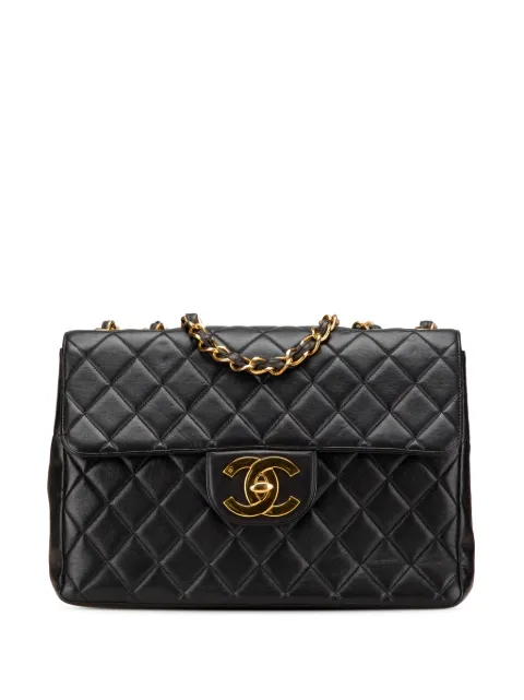 CHANEL Pre-Owned 1996-1997 Jumbo XL Classic Lambskin Single Flap shoulder bag