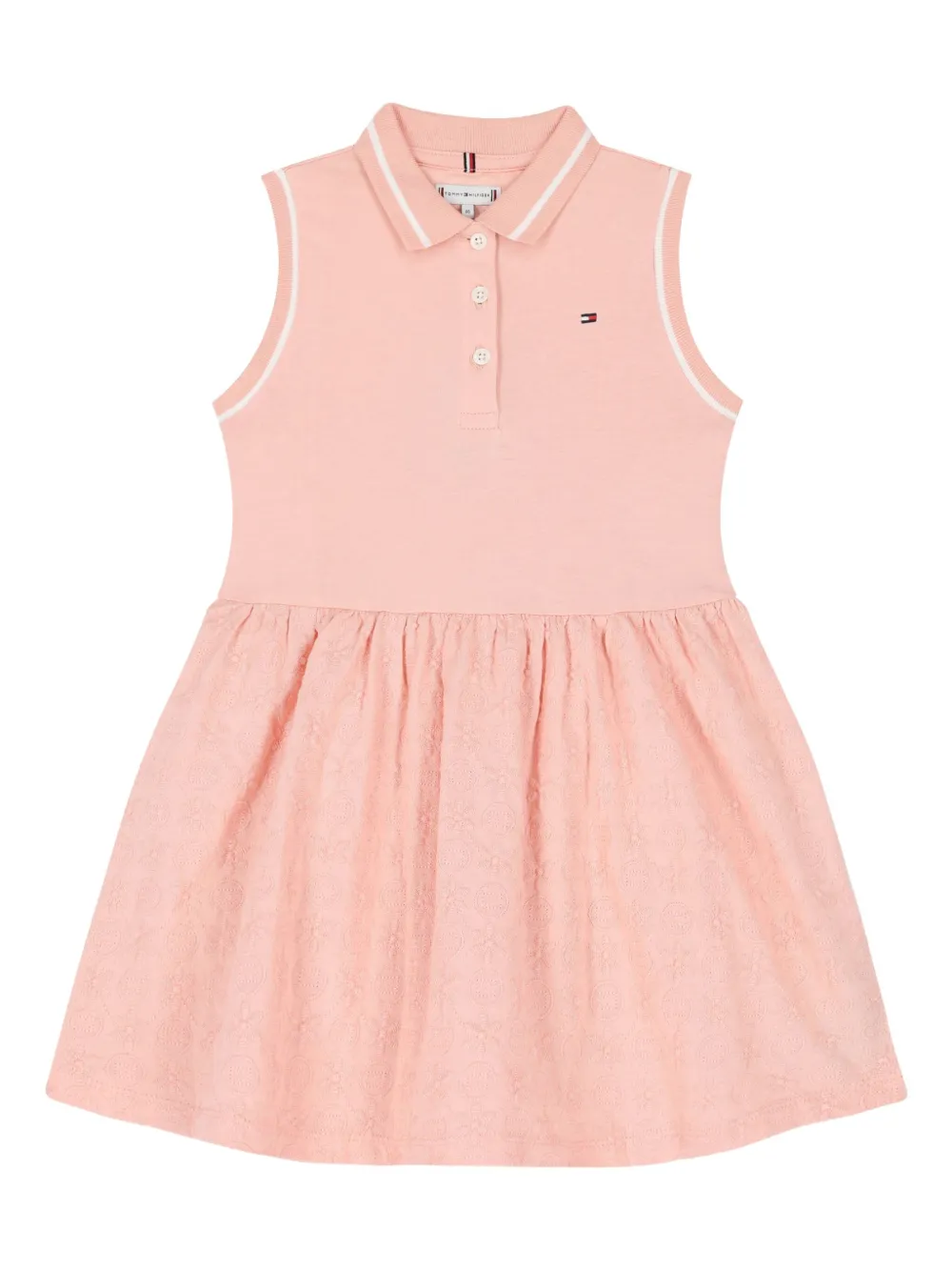 Tommy Hilfiger Junior Kids' Polo Neck Sleeveless Dress