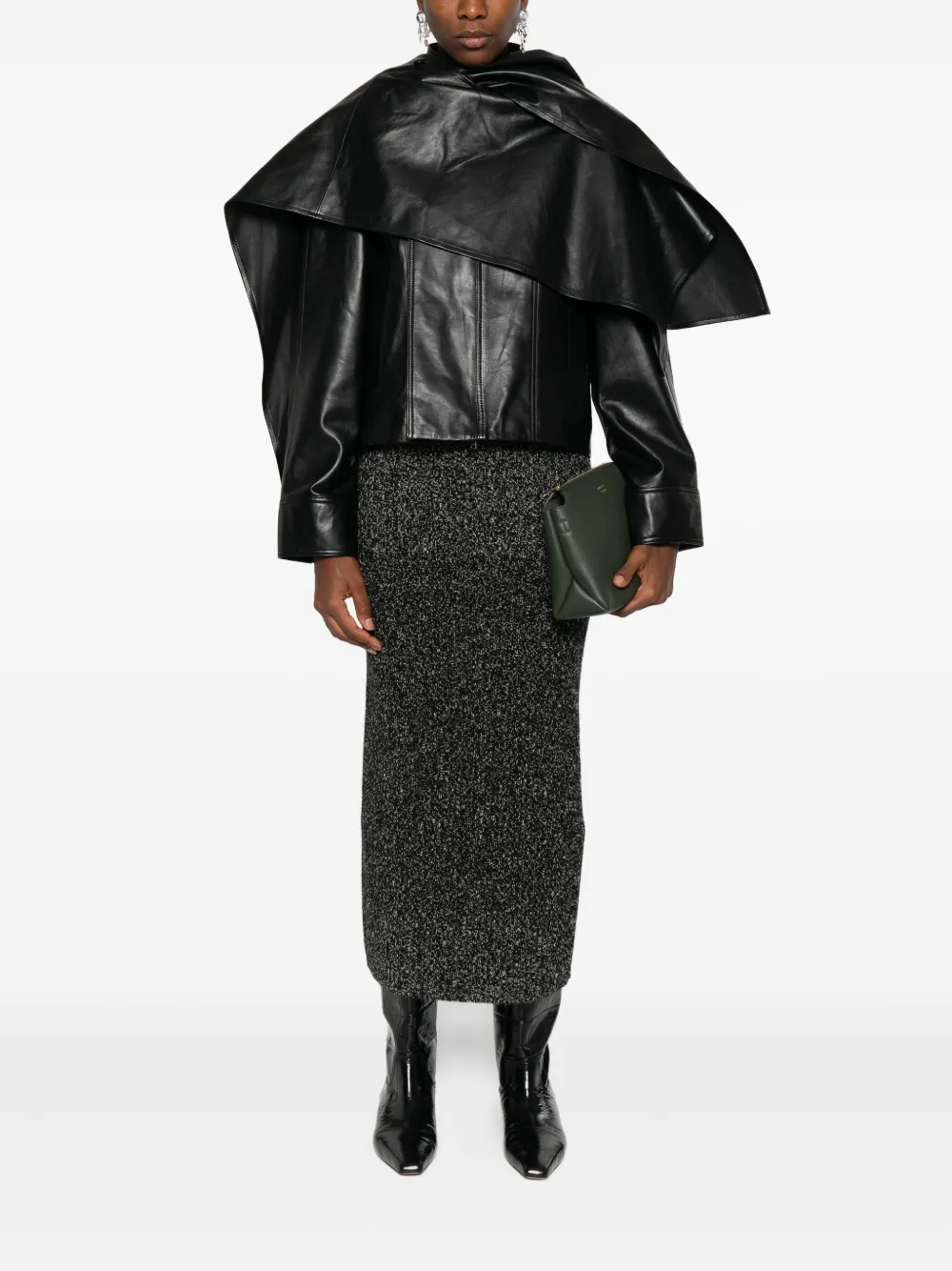 Max Mara ribbed lurex-effect skirt | Fitted Skirts | Image 2