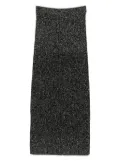 Max Mara ribbed lurex-effect skirt - Black