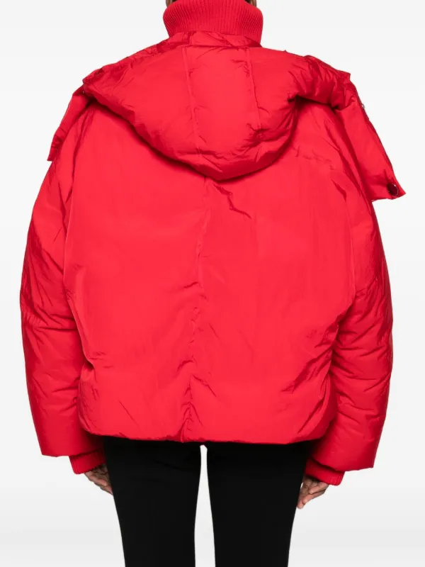 Sportmax Glizia Quilted Puffer Jacket | Red | FARFETCH