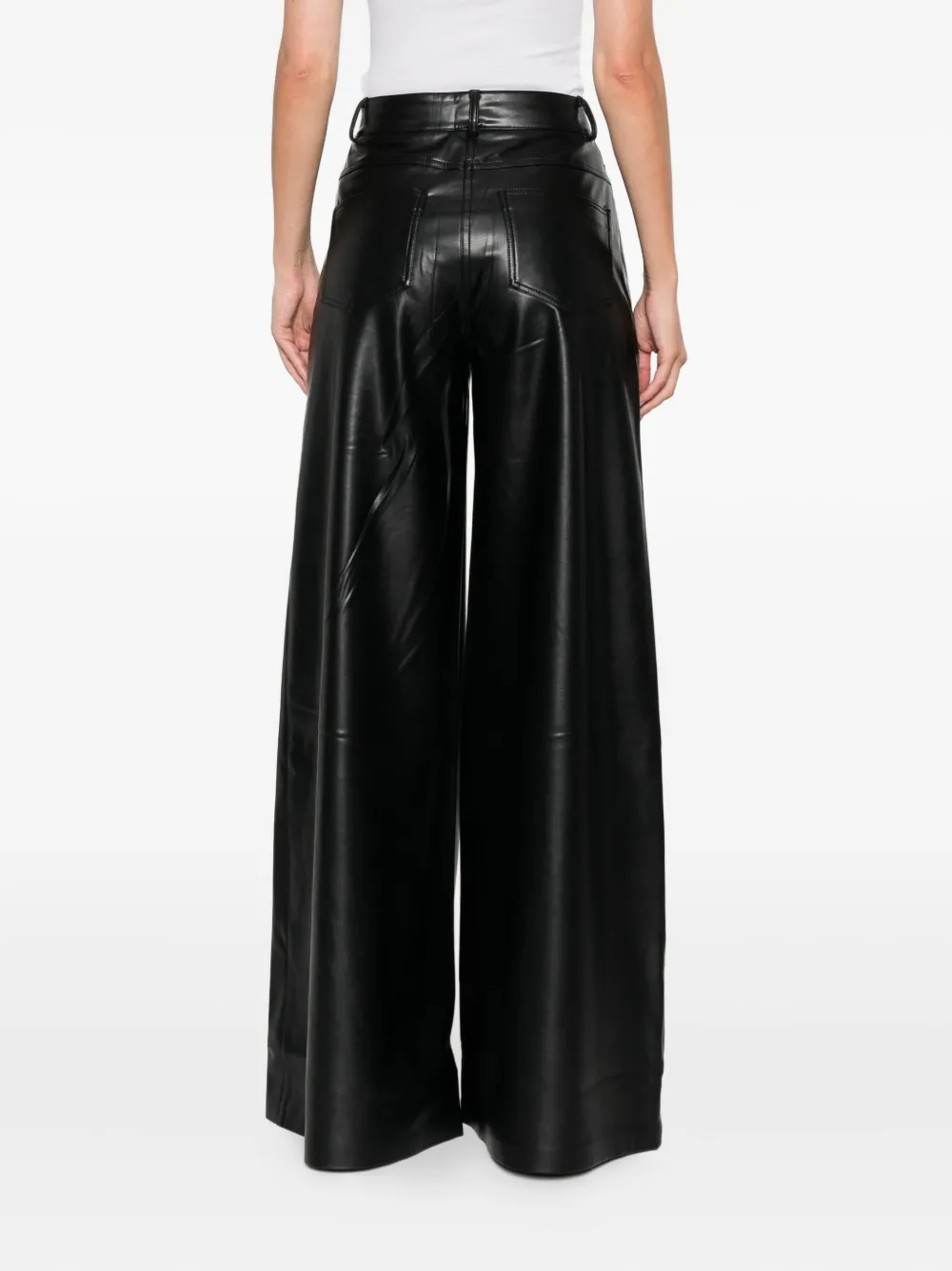 Norma Kamali wide-leg trousers Zwart