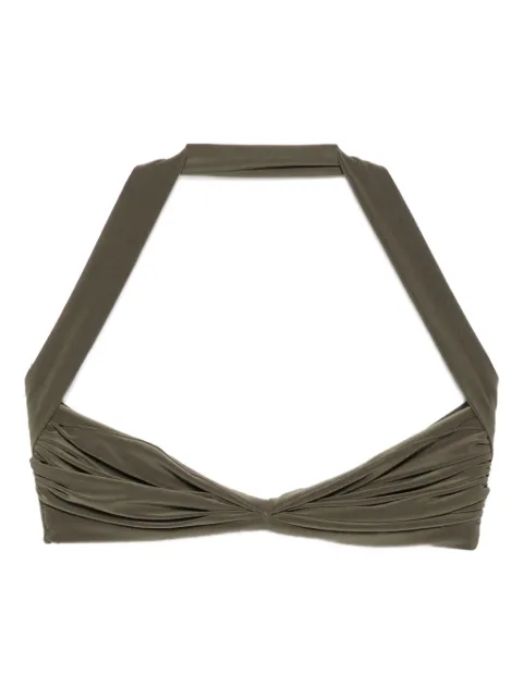 Norma Kamali Bill halter-neck draped bikini top