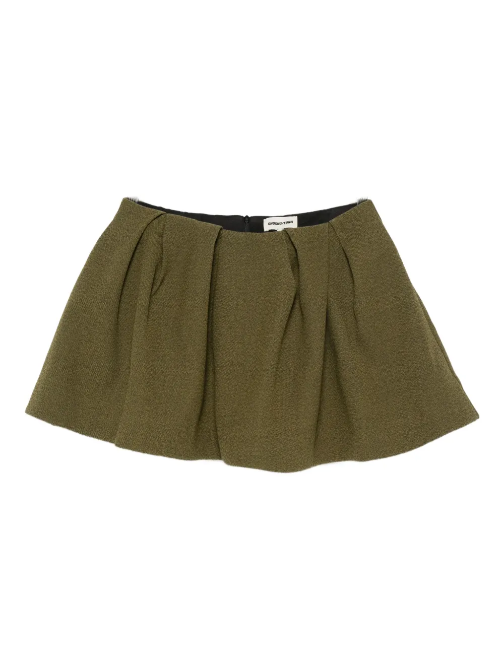 SHUSHU/TONG Aline A-line mini skirt | Green | Image 1