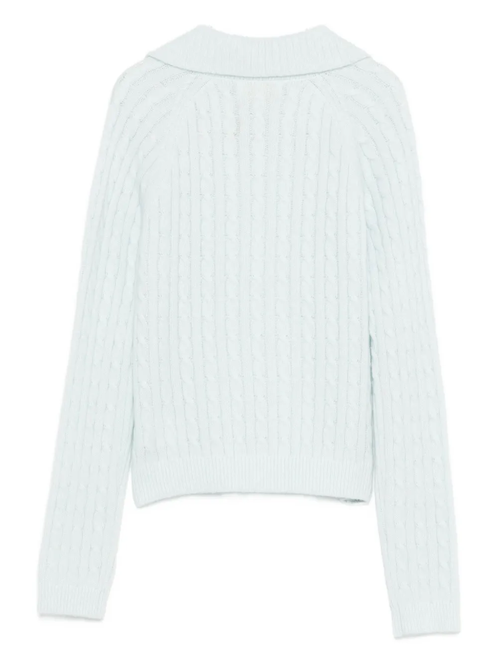 Shushu-tong Cable Knit Top In Blue
