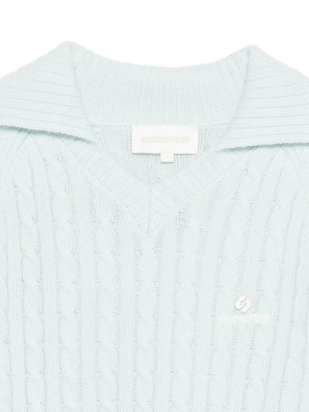  Shushu/tong Cable-knit Top - Blue 