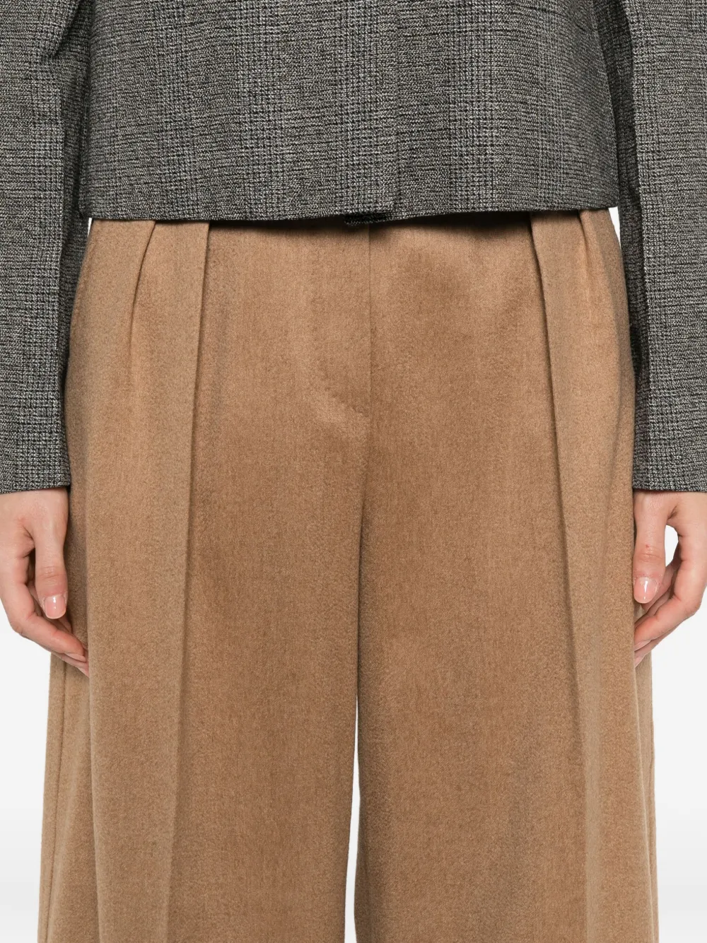 Max Mara Ori wide-leg trousers Beige