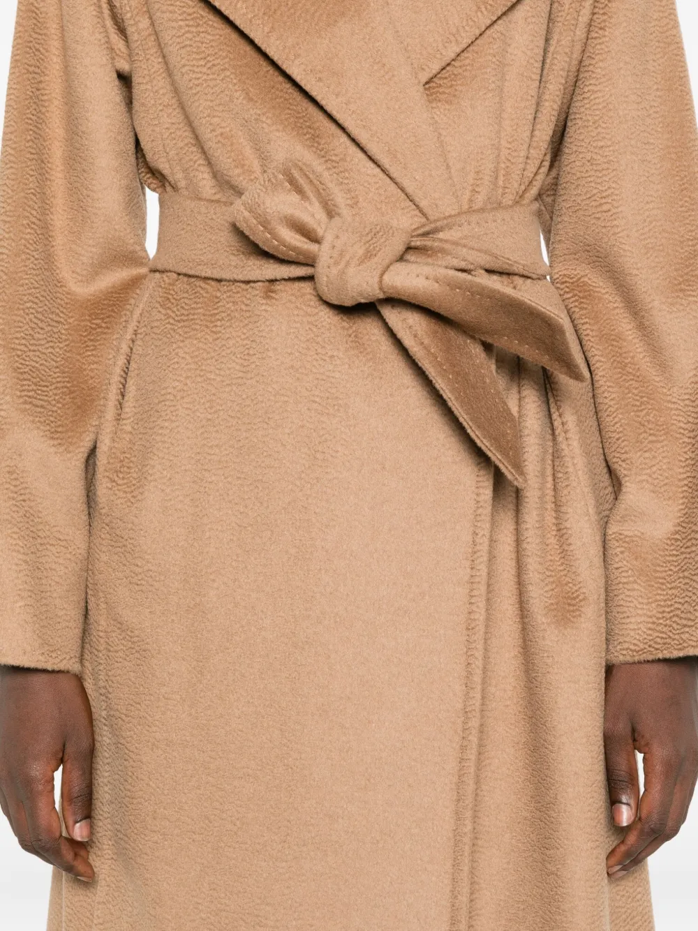 Max Mara Mantel met ceintuur Bruin