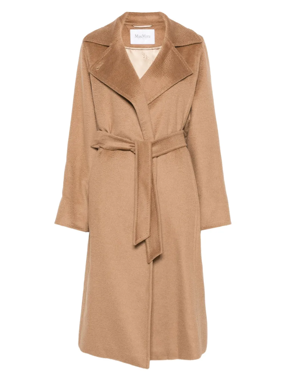 Max Mara Mantel met ceintuur Bruin